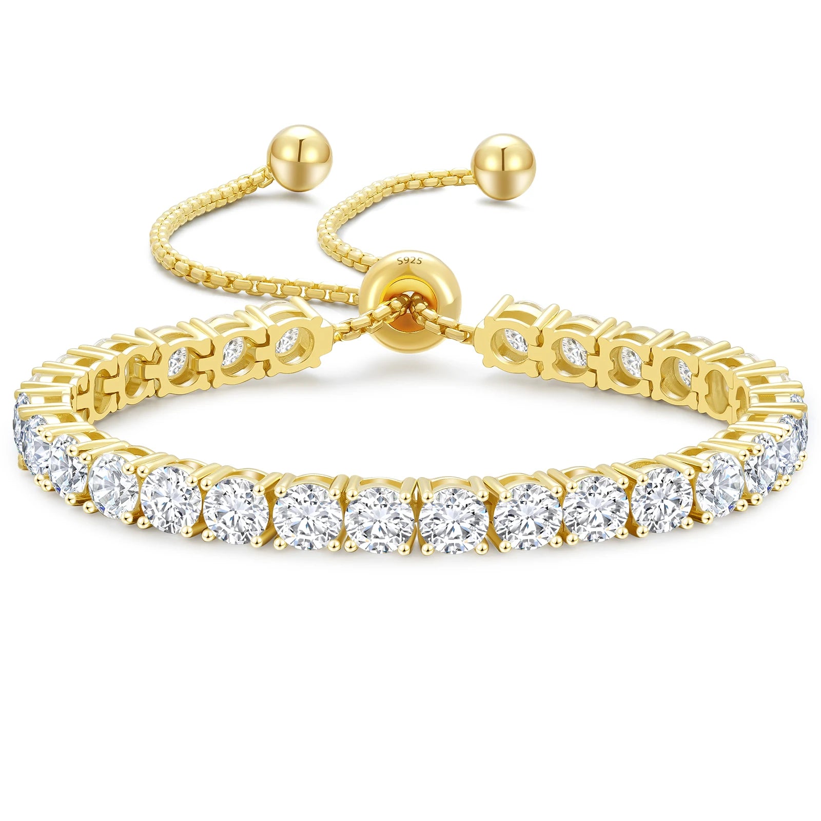 The Signature 925 Sterling Silver 4mm Tennis Bracelet