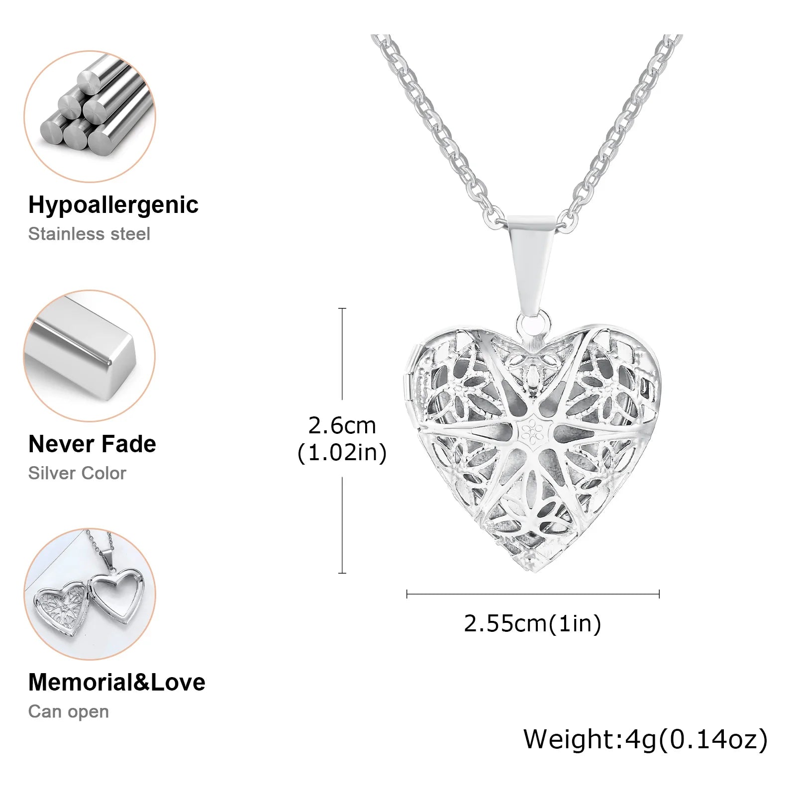 The Polished Heart Locket