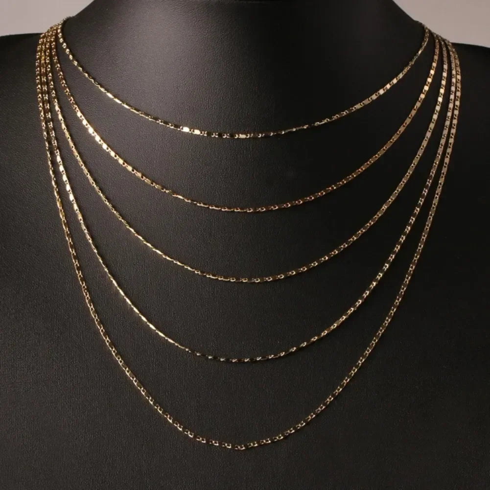 The Sleek Flat Link Necklace