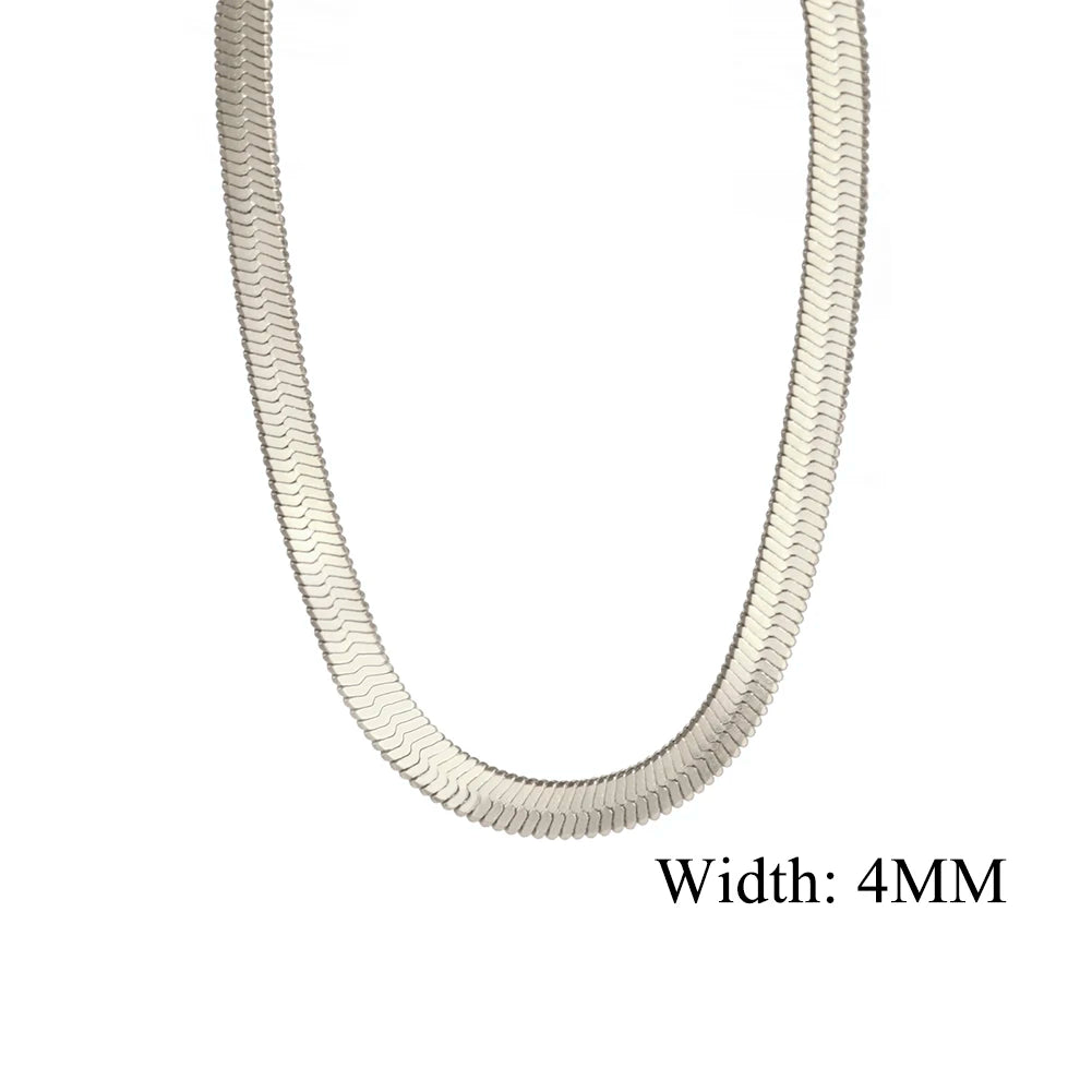 The Polished Herringbone Necklace