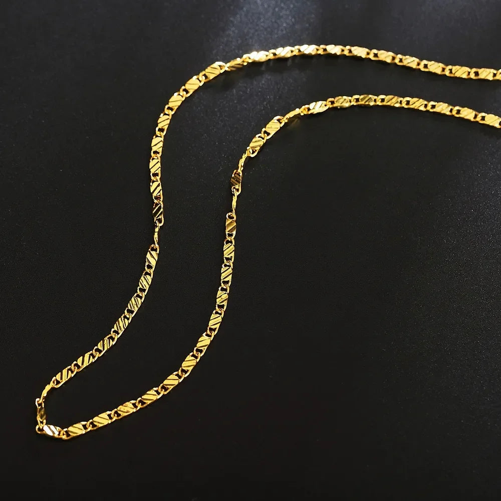 The Sleek Flat Link Necklace