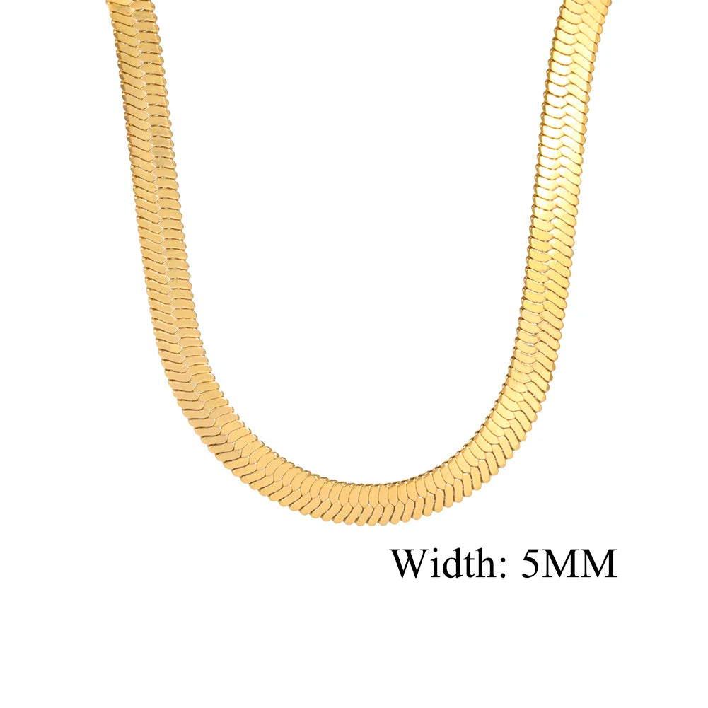 The Polished Herringbone Necklace