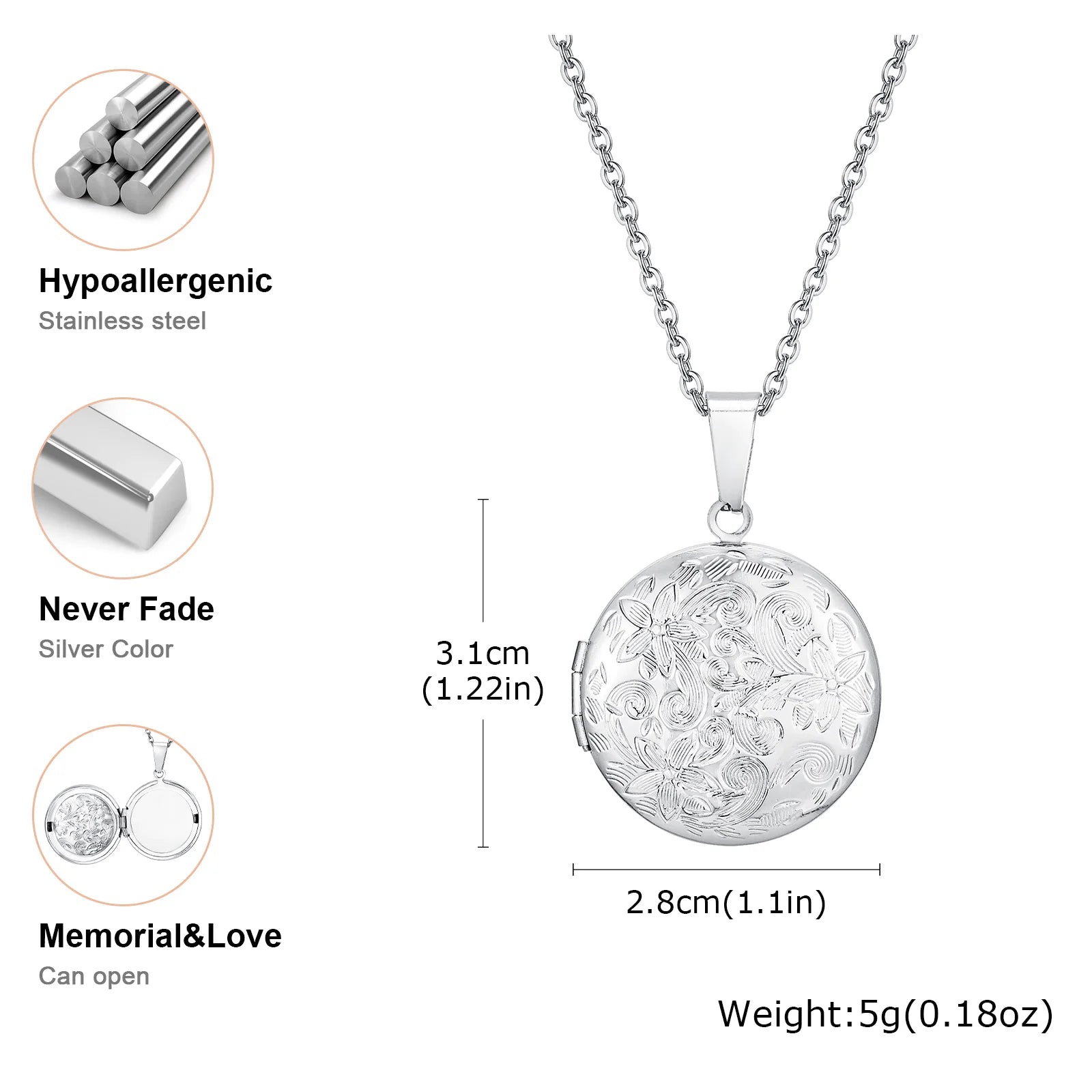 The Polished Heart Locket