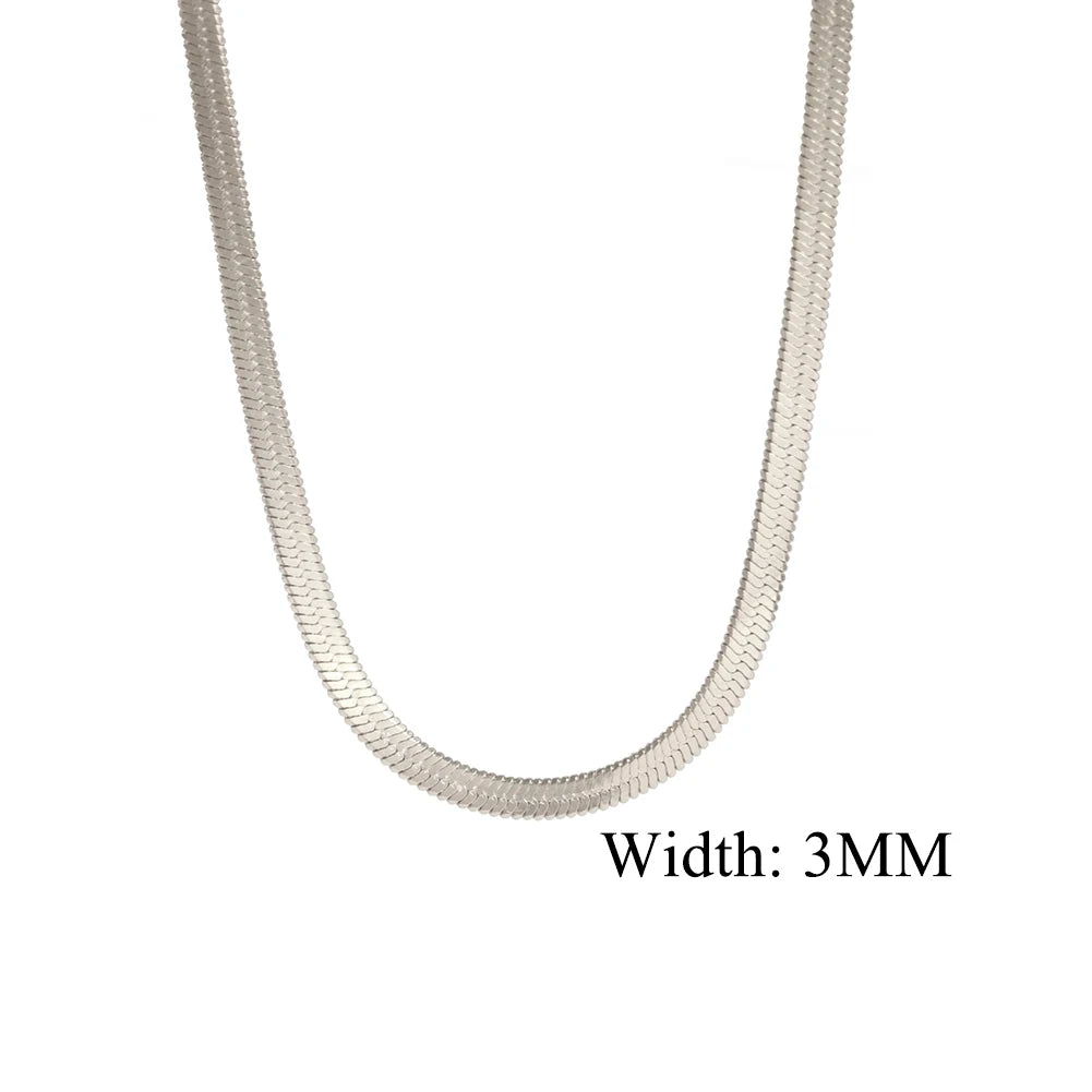 The Polished Herringbone Necklace