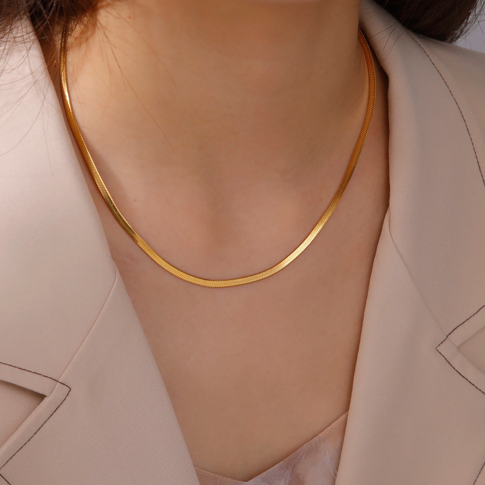 The Luxe Herringbone Choker