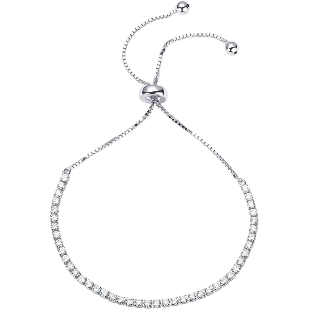 The Essential 14K Gold Plated Adjustable Tennis Bracelet