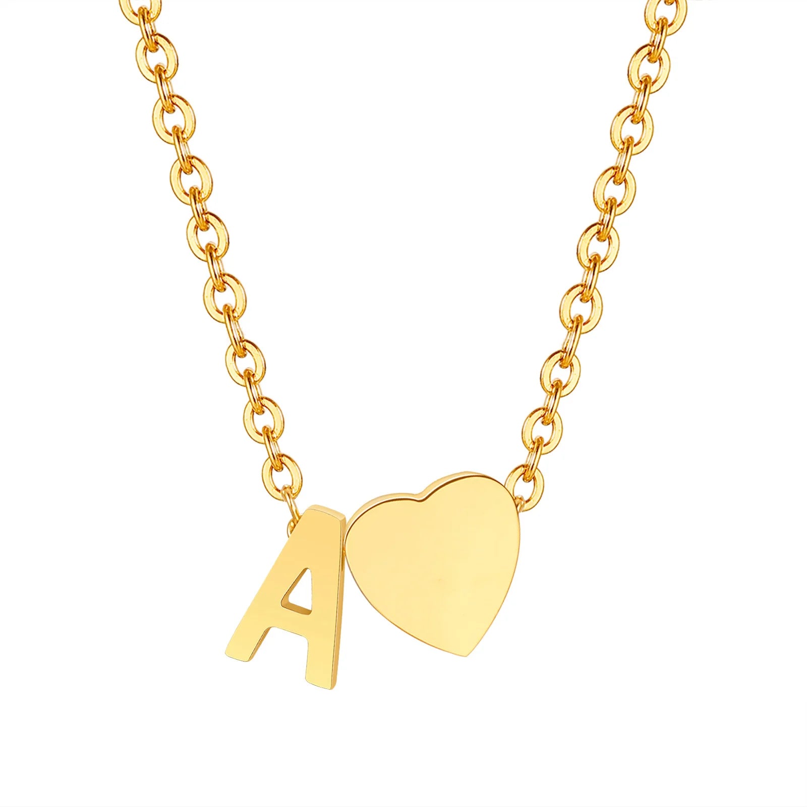 Heart Initial Necklace – Unique Gift for Women & Girls