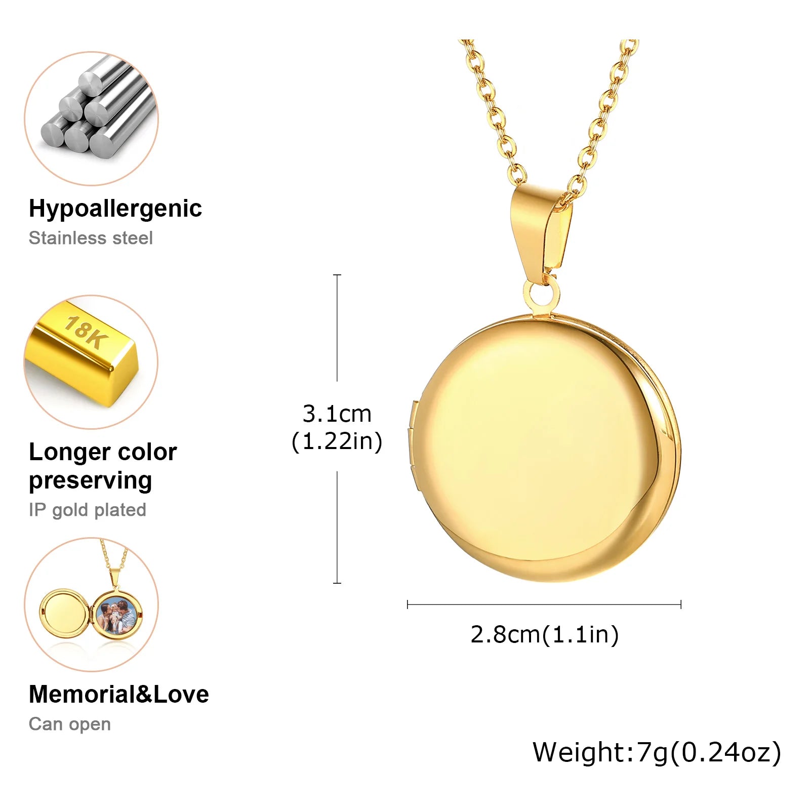 The Polished Heart Locket