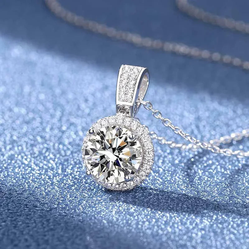 The 2CT Signature Moissanite Pendant