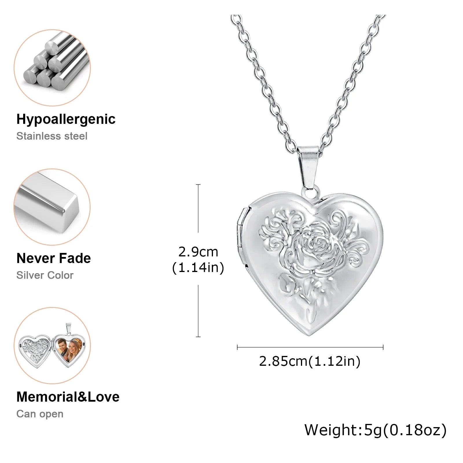 The Polished Heart Locket