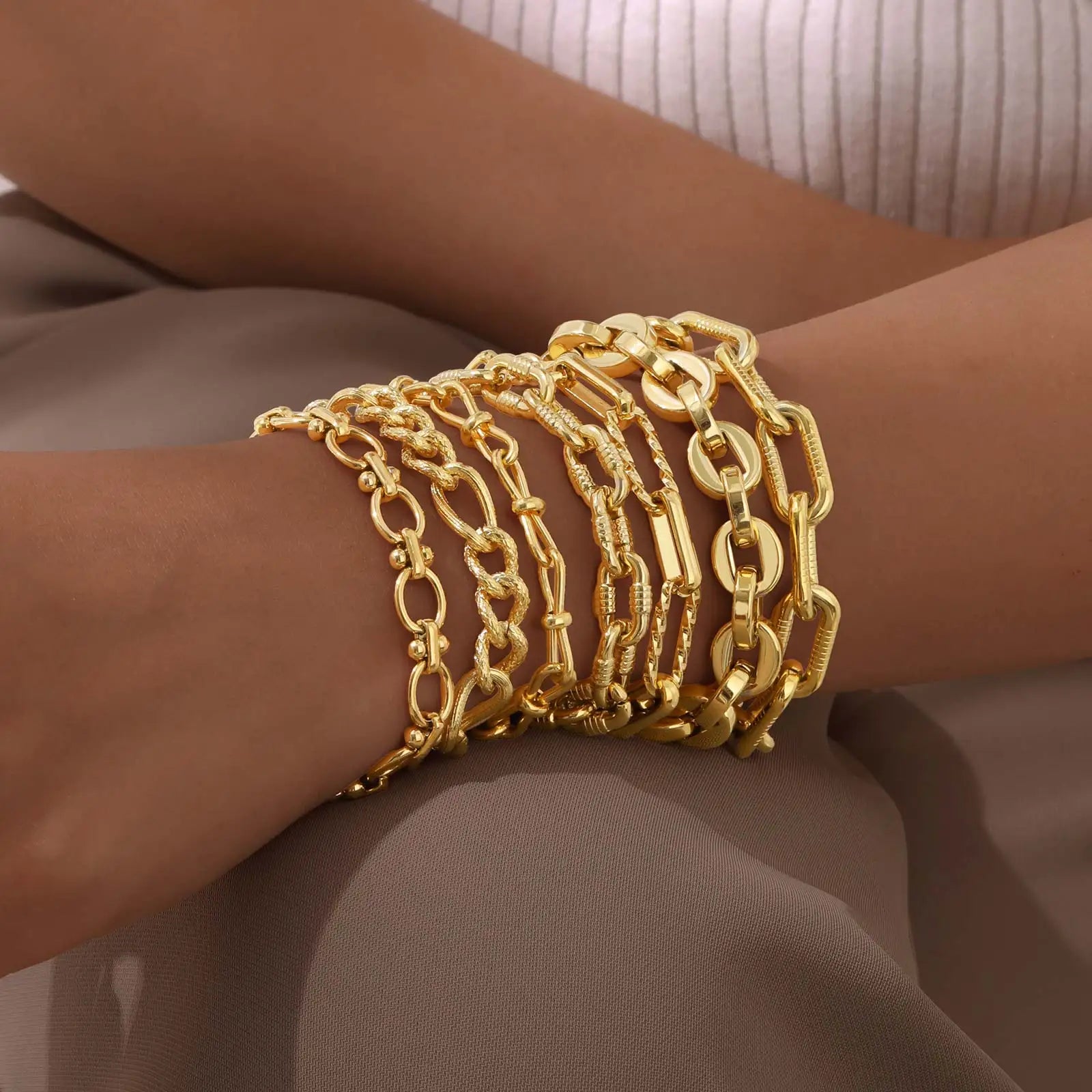 The Geometric Charm Bracelet