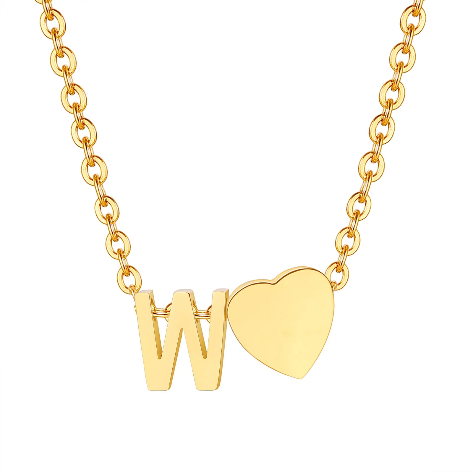 Heart Initial Necklace – Unique Gift for Women & Girls