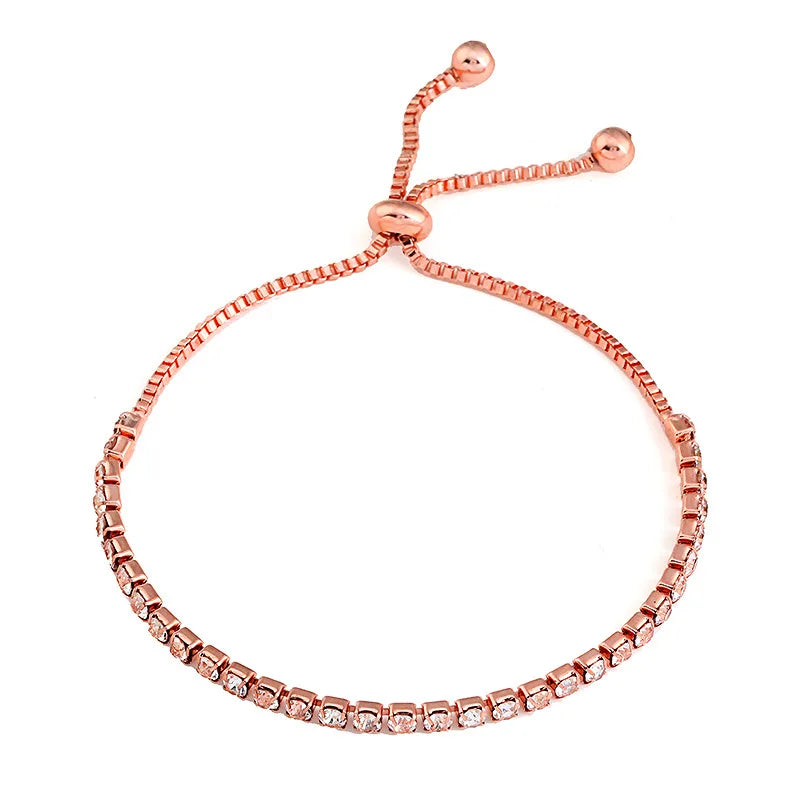 The Serene Inlaid Crystal Adjustable Bracelet