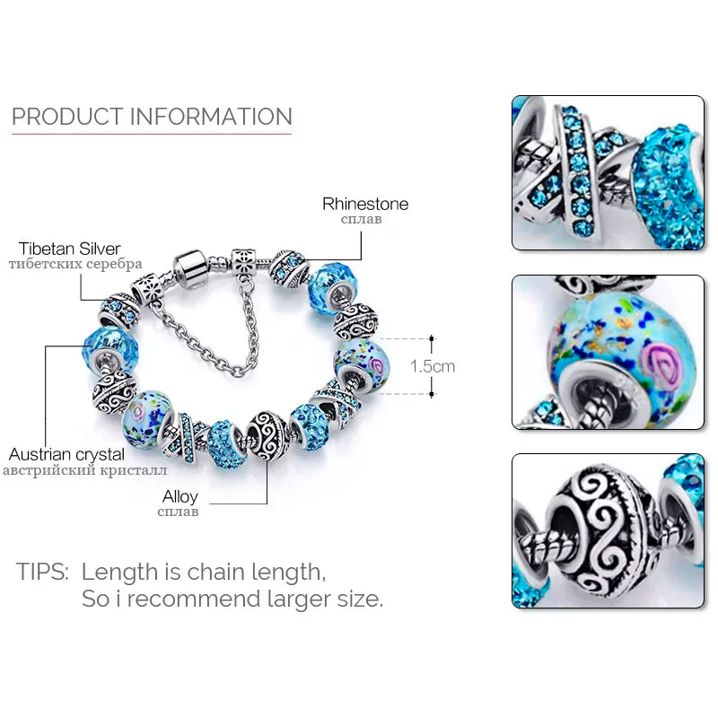 Crystal Glass Beads Bracelet – Hot Jewelry Trend