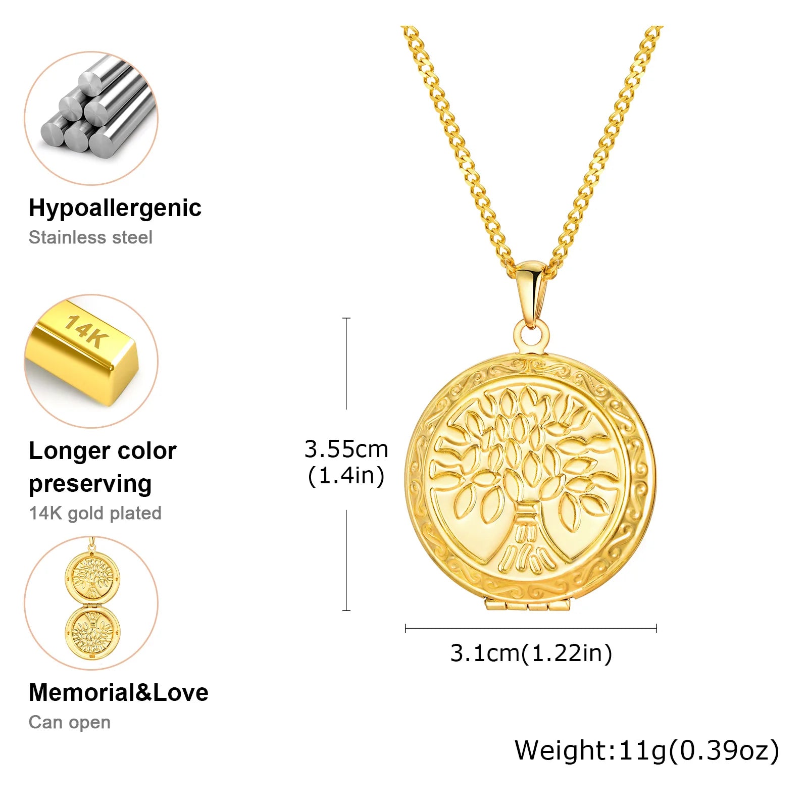 The Polished Heart Locket