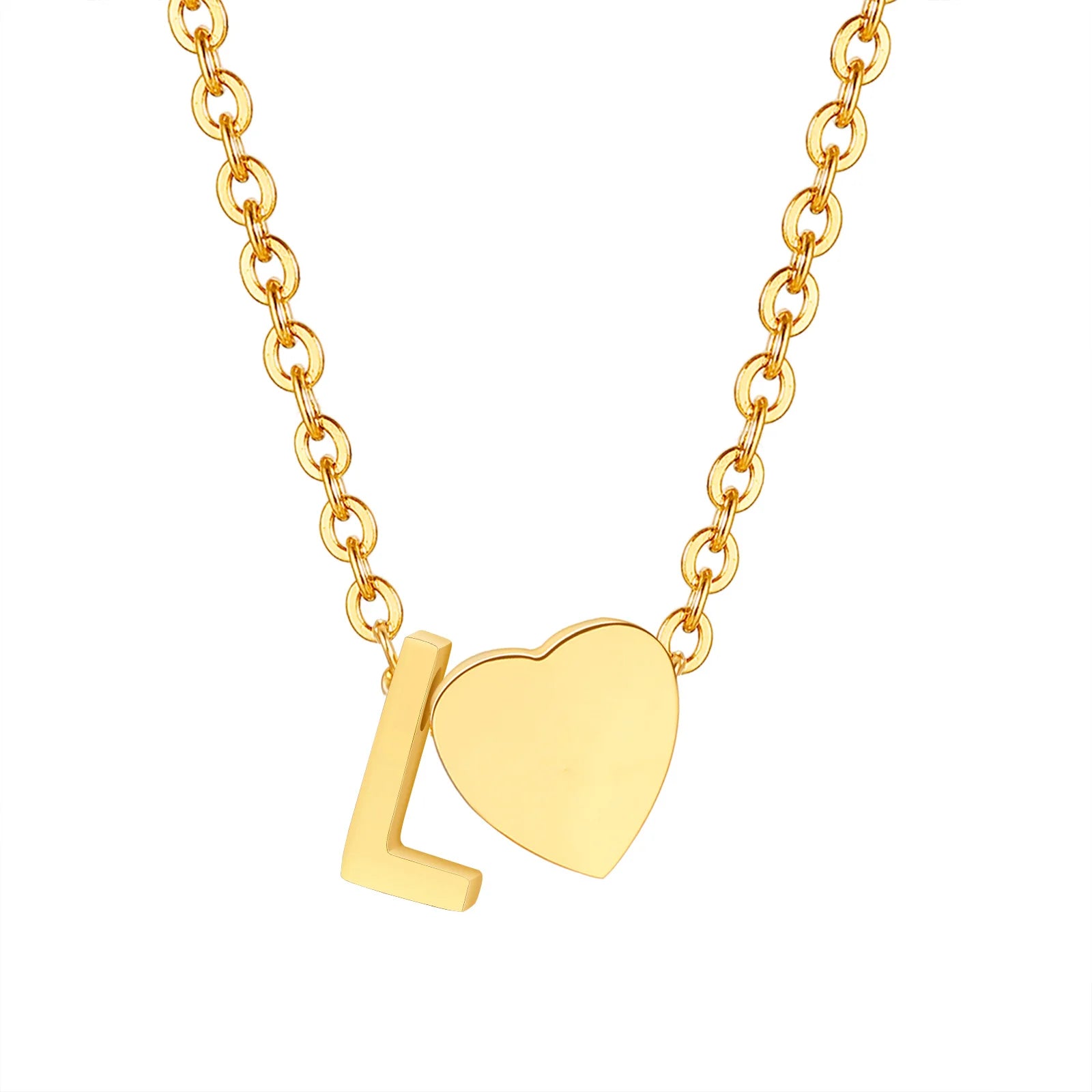 Heart Initial Necklace – Unique Gift for Women & Girls