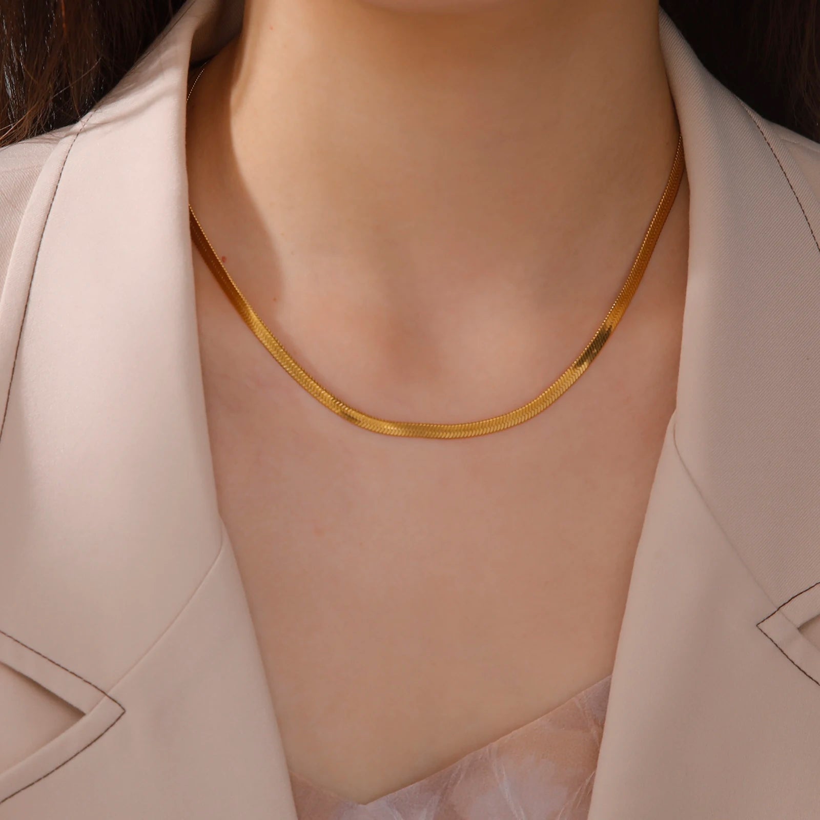 The Luxe Herringbone Choker