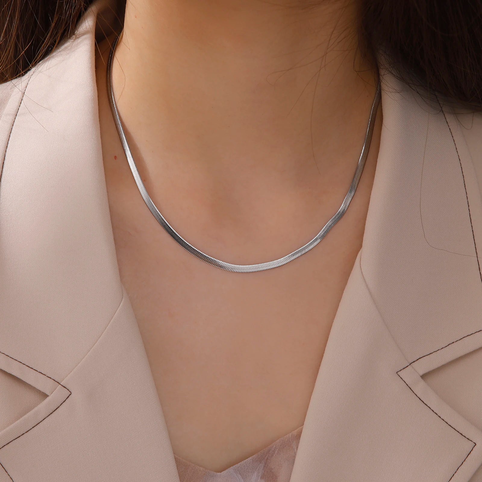 The Luxe Herringbone Choker