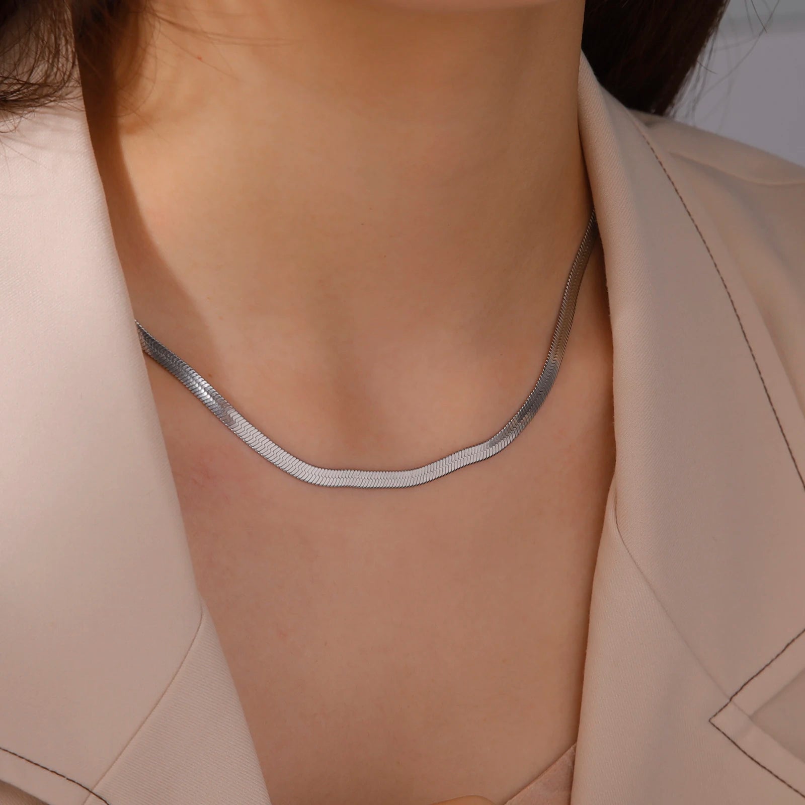 The Luxe Herringbone Choker