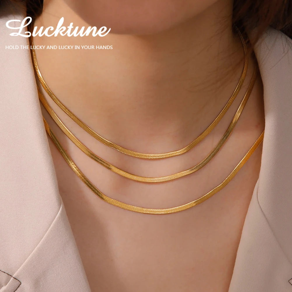 The Polished Herringbone Necklace