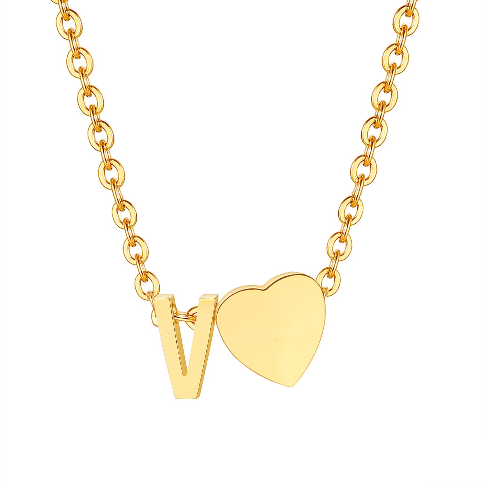 Heart Initial Necklace – Unique Gift for Women & Girls