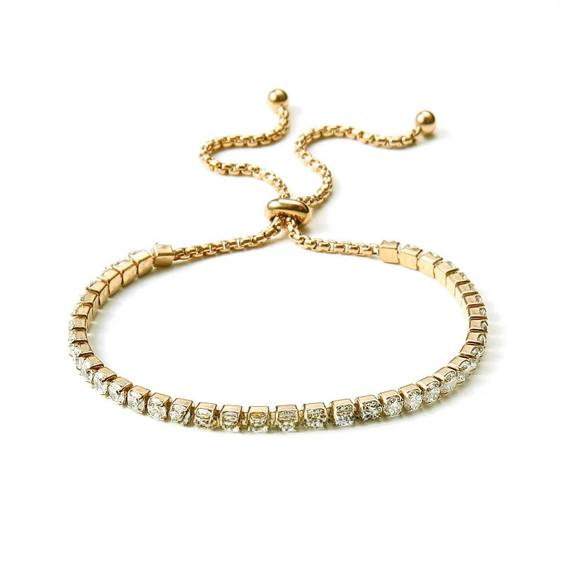 The Serene Inlaid Crystal Adjustable Bracelet