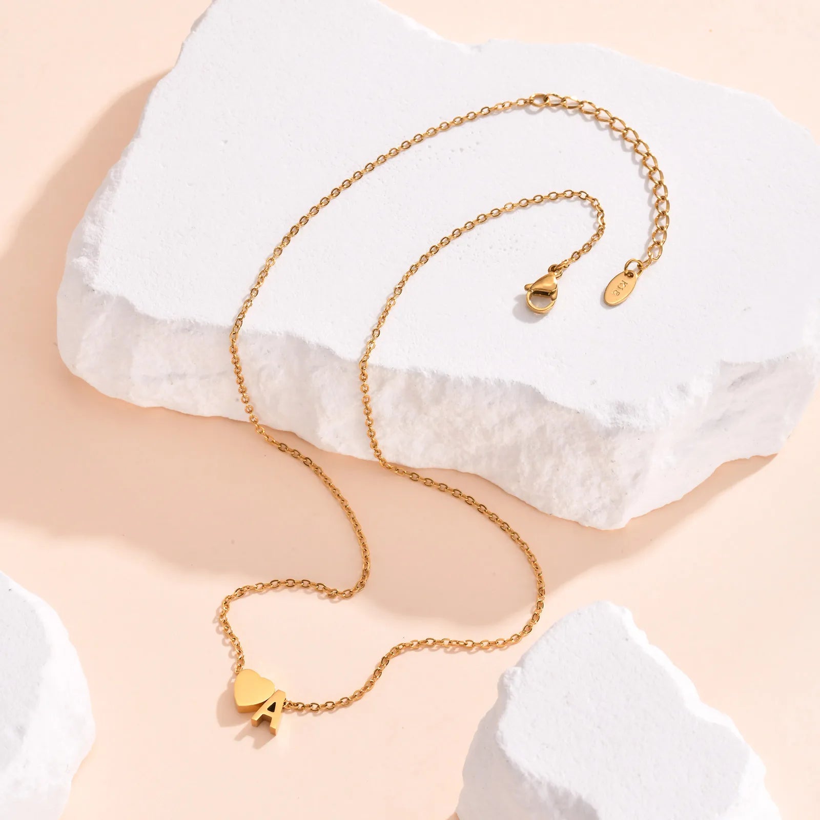 Heart Initial Necklace – Unique Gift for Women & Girls