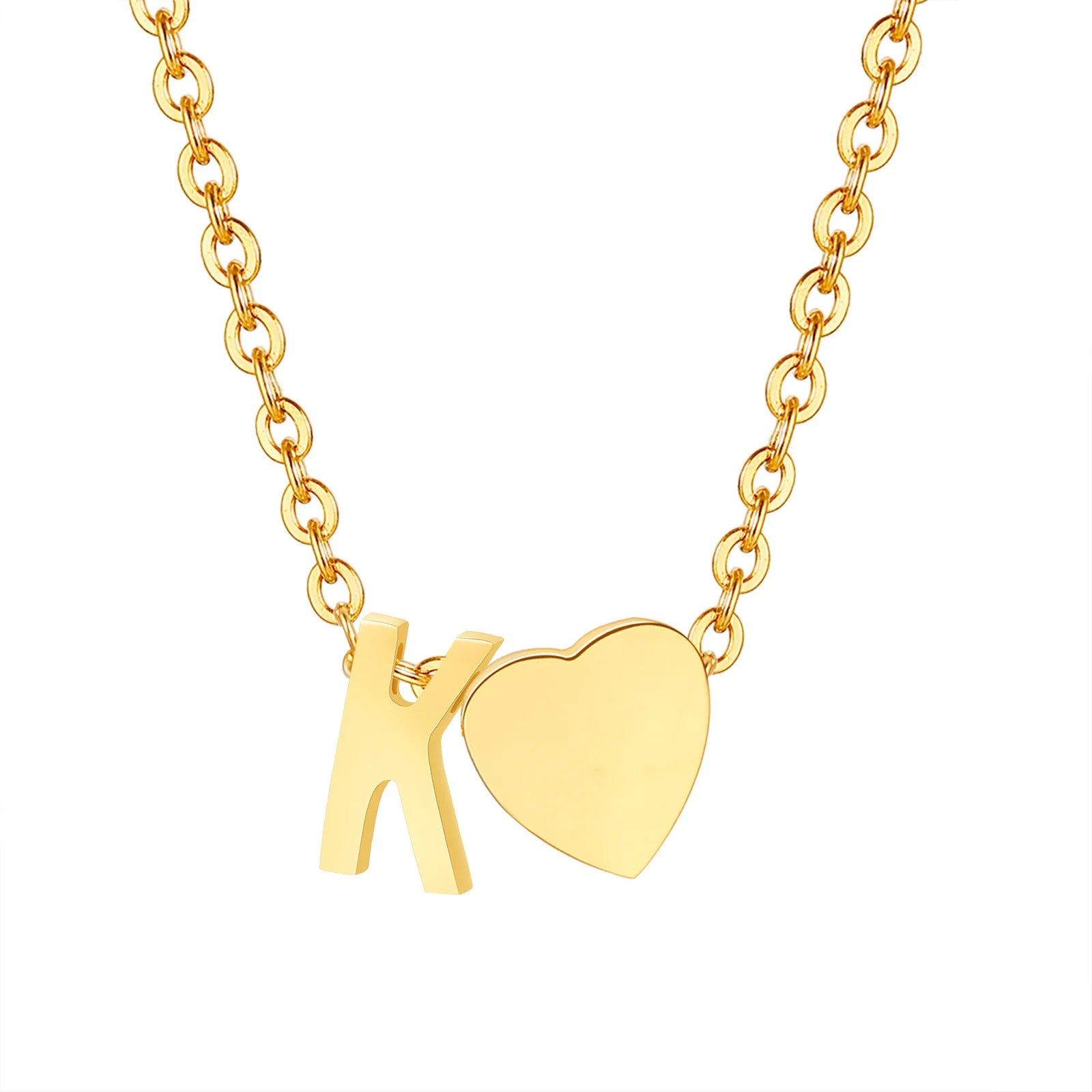 Heart Initial Necklace – Unique Gift for Women & Girls