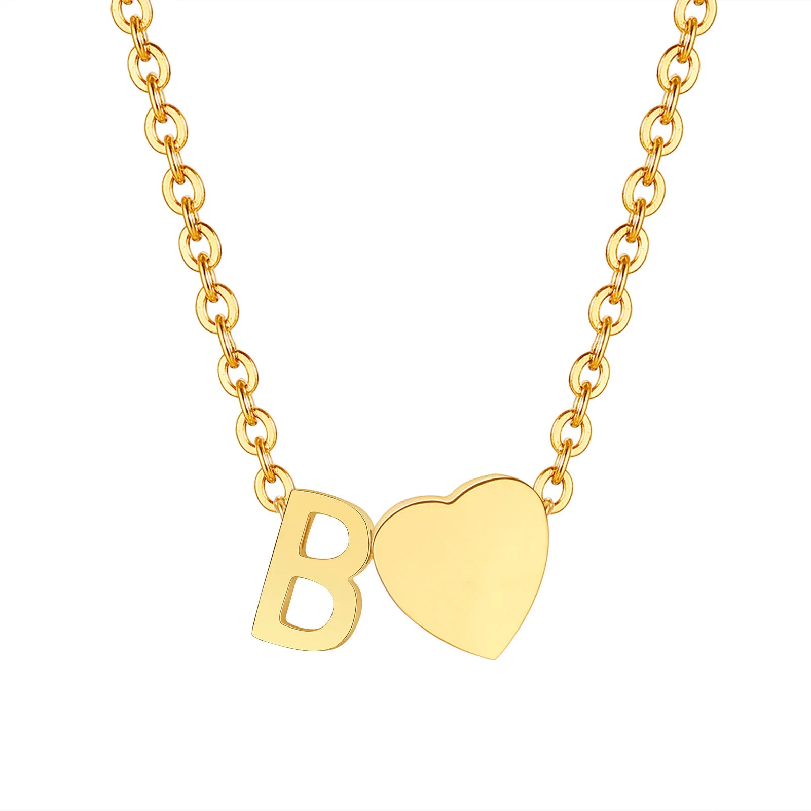 Heart Initial Necklace – Unique Gift for Women & Girls