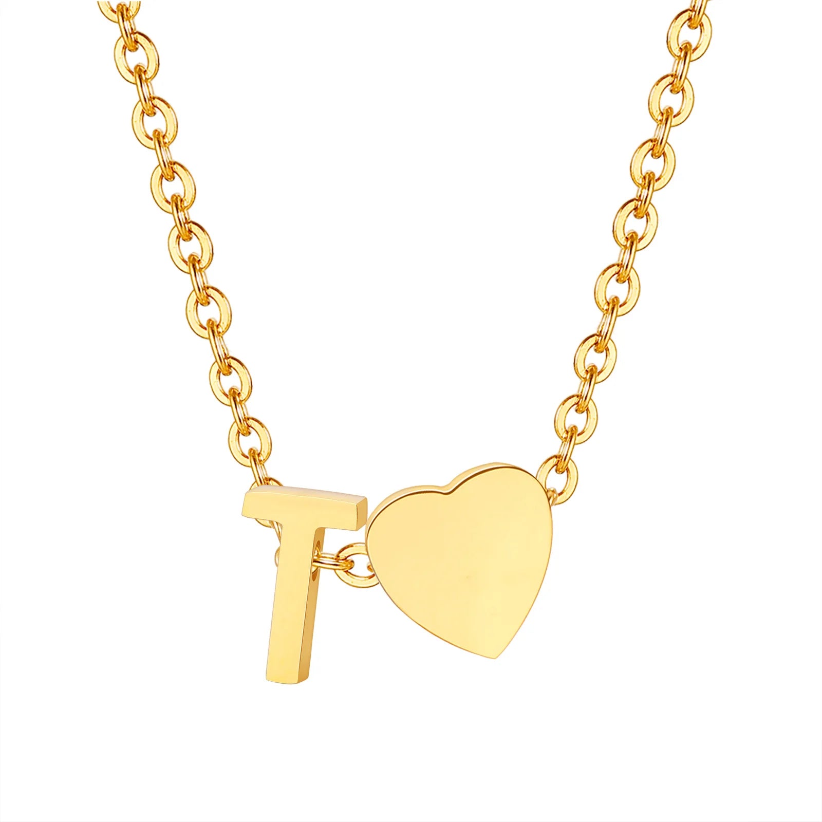 Heart Initial Necklace – Unique Gift for Women & Girls