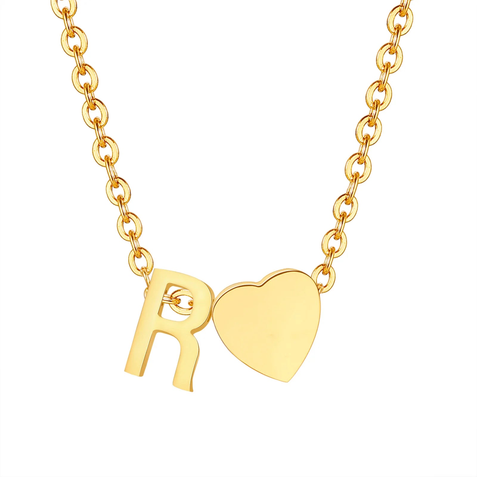 Heart Initial Necklace – Unique Gift for Women & Girls