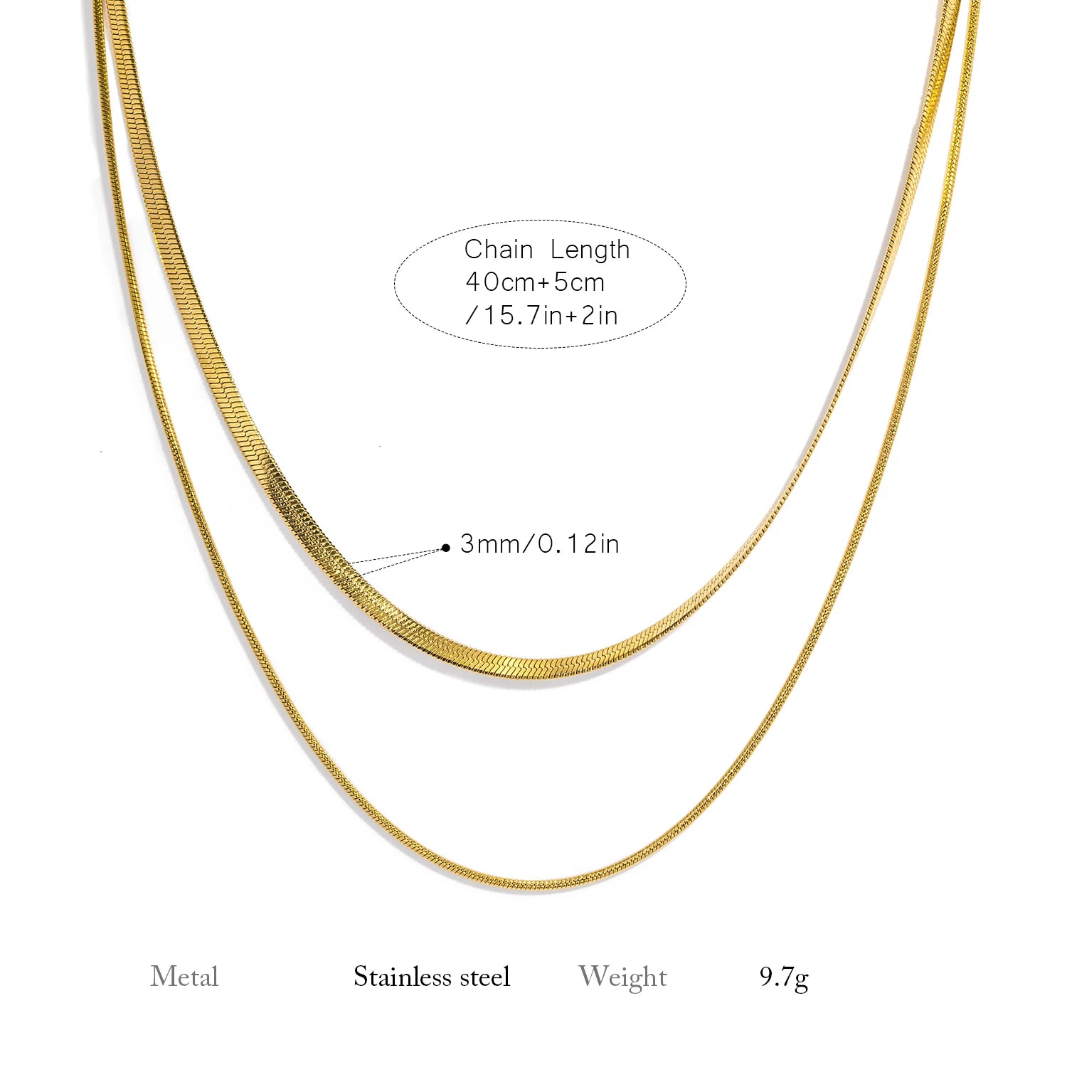 The Layered Waterproof Snake Chain