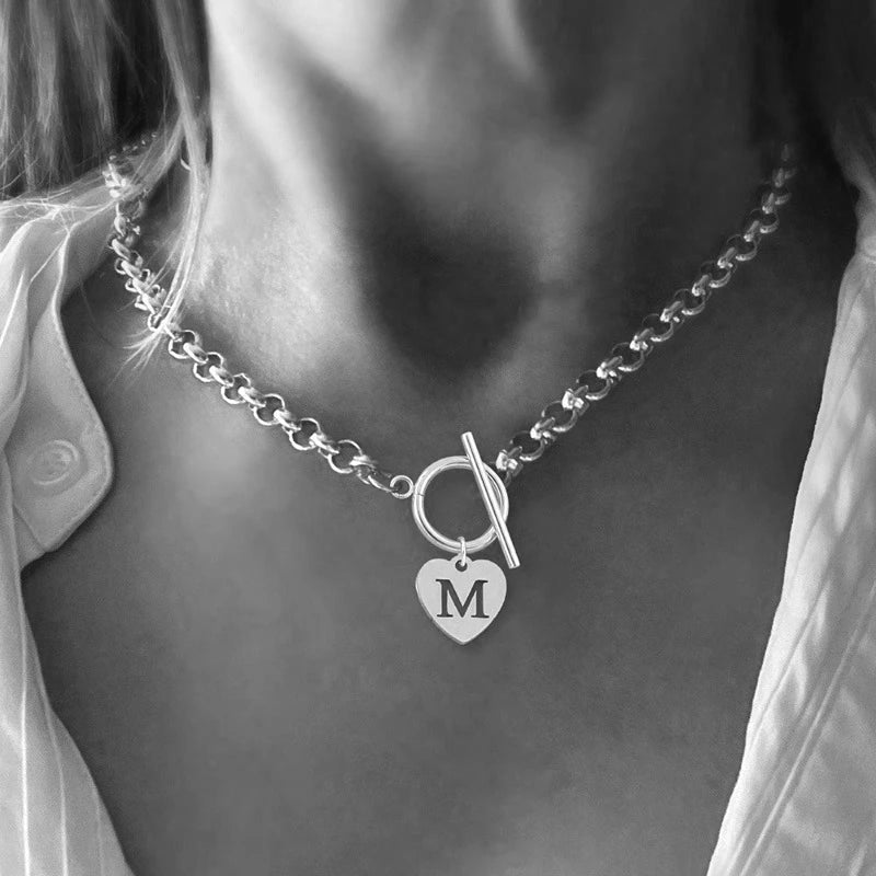 Gold Love Letter Necklace – Personalized Jewelry Gift