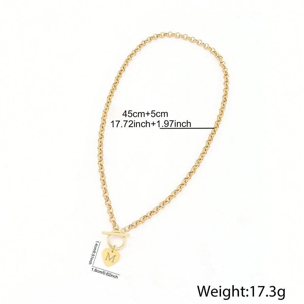 Gold Love Letter Necklace – Personalized Jewelry Gift