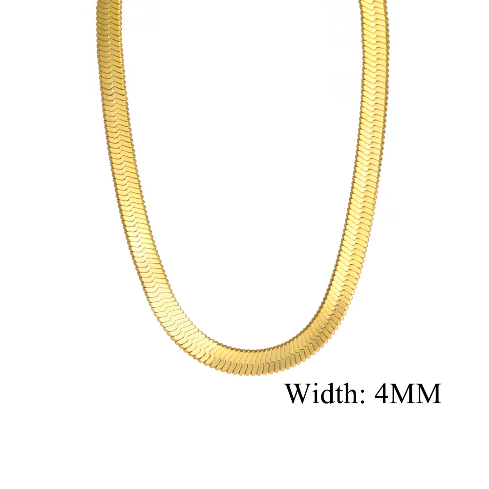 The Polished Herringbone Necklace