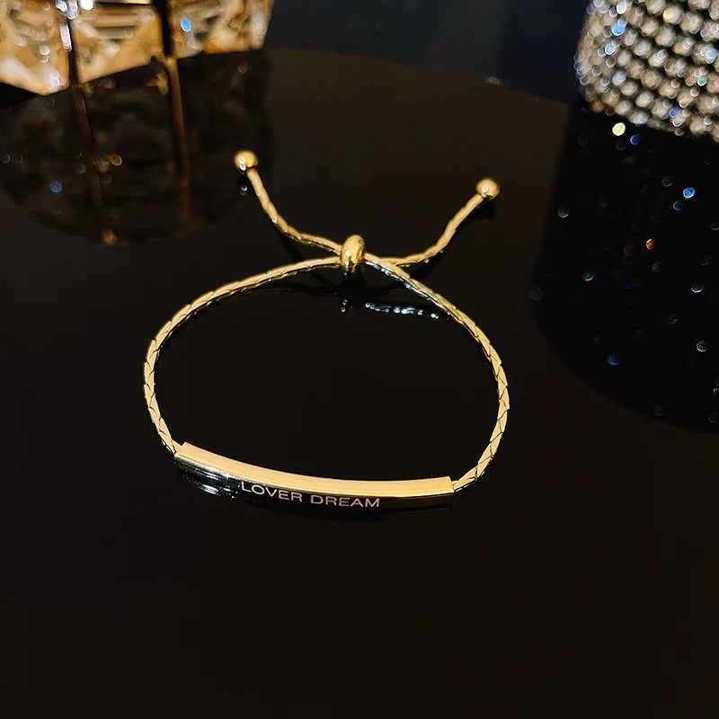 Radiant Square Crystal Gold Bracelet - Elegant 18K Gold Accessory