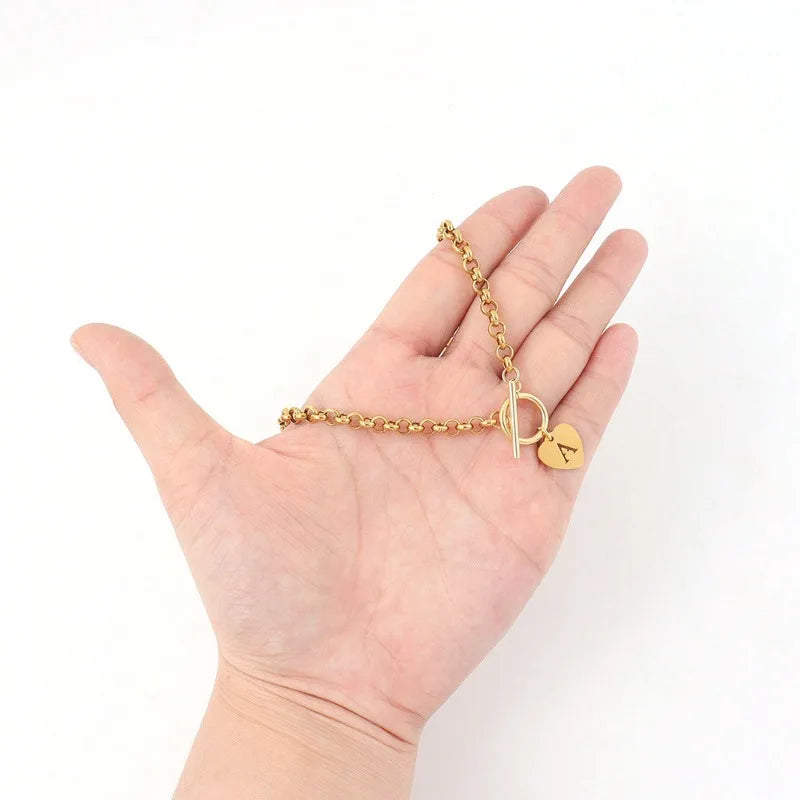 Gold Love Letter Necklace – Personalized Jewelry Gift