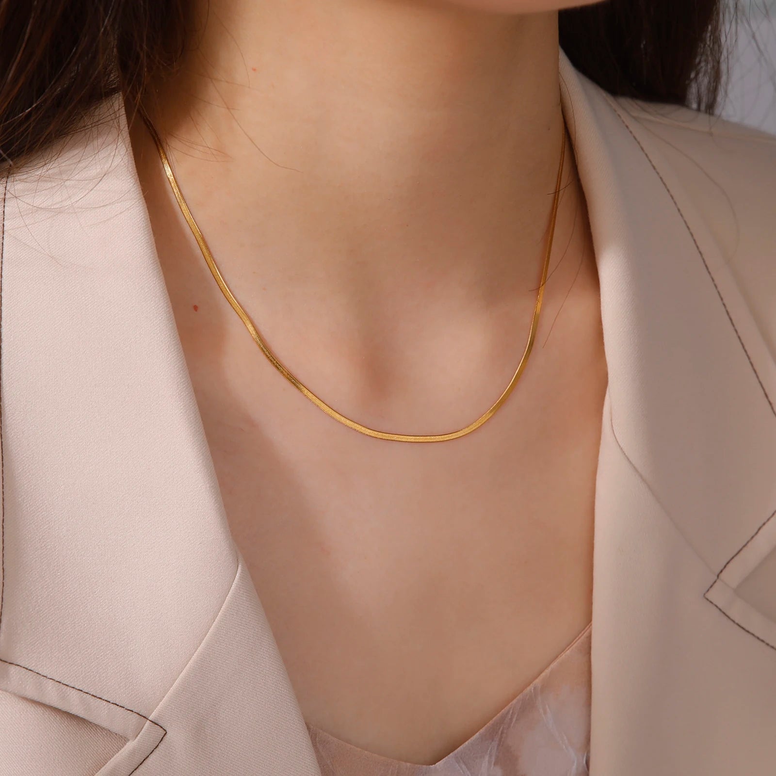 The Luxe Herringbone Choker