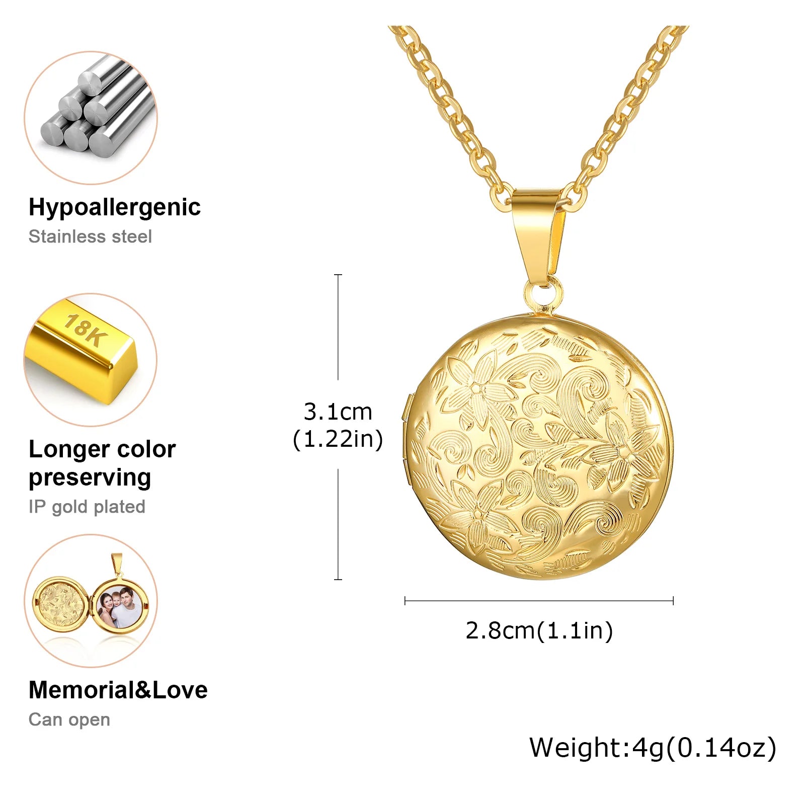 The Polished Heart Locket