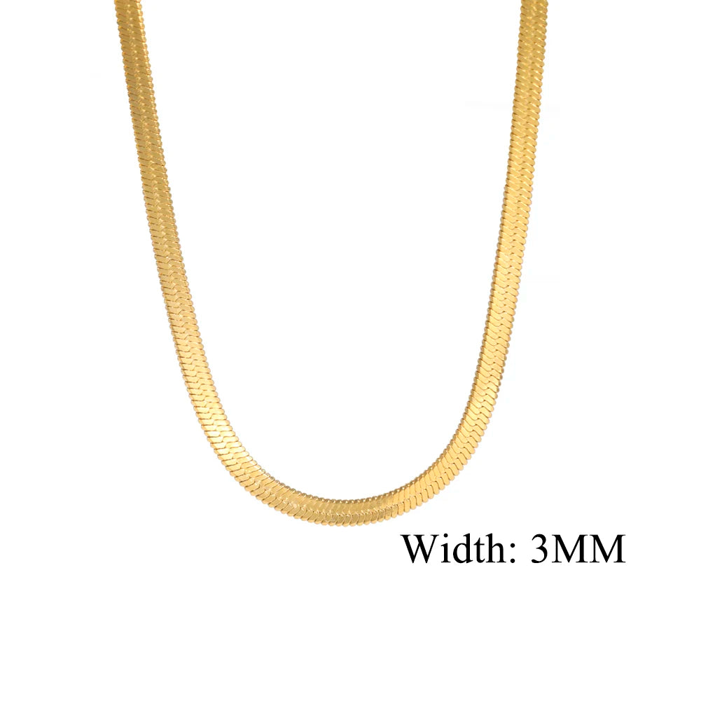 The Polished Herringbone Necklace