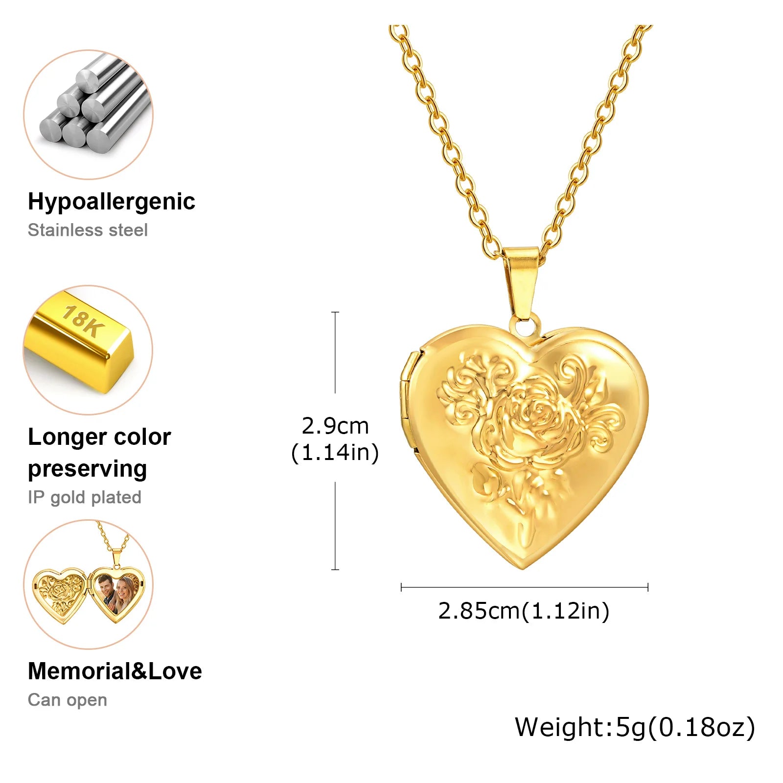 The Polished Heart Locket