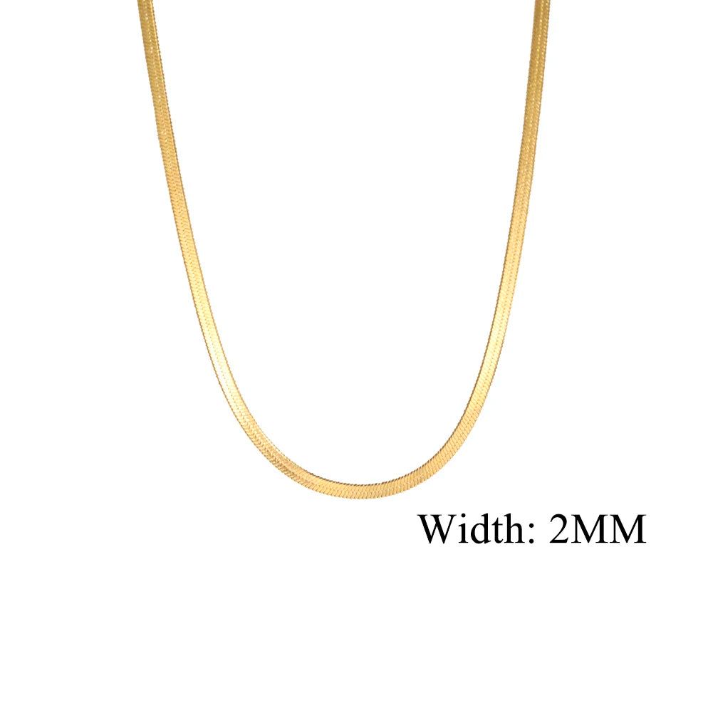 The Polished Herringbone Necklace