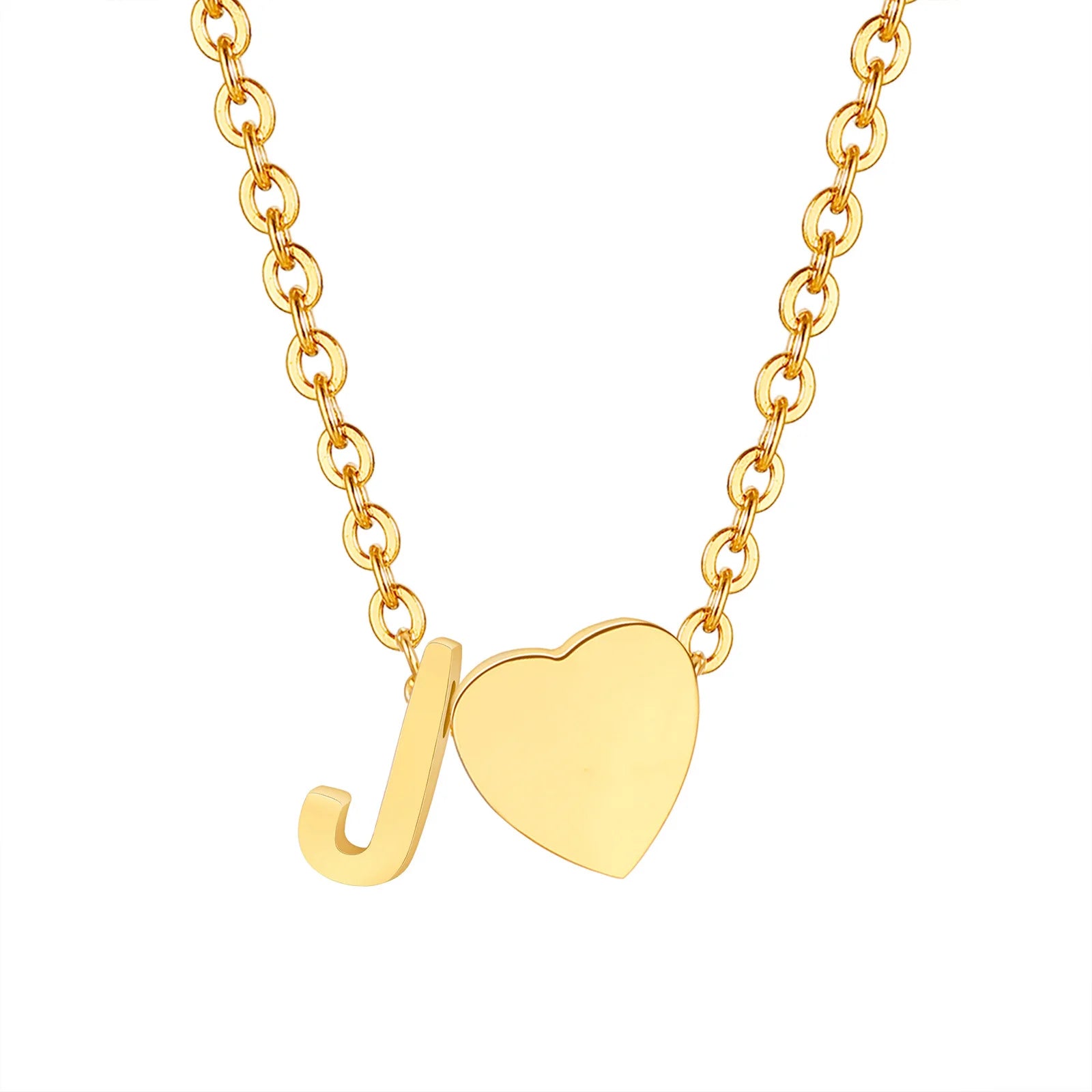 Heart Initial Necklace – Unique Gift for Women & Girls