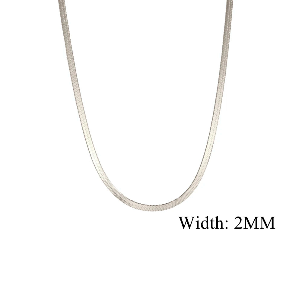 The Polished Herringbone Necklace