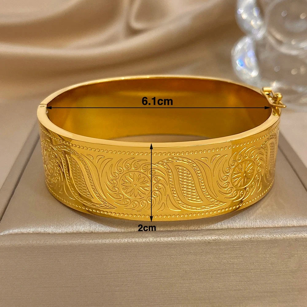 The Engraved Solar Bangle