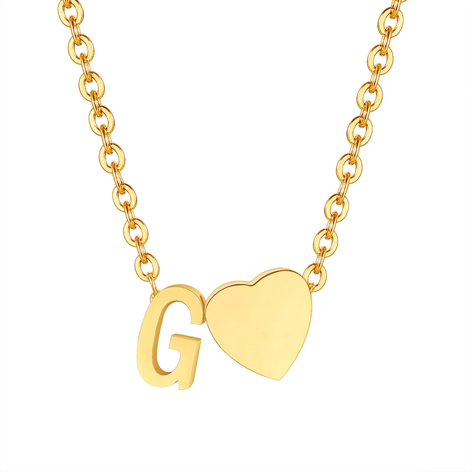 Heart Initial Necklace – Unique Gift for Women & Girls