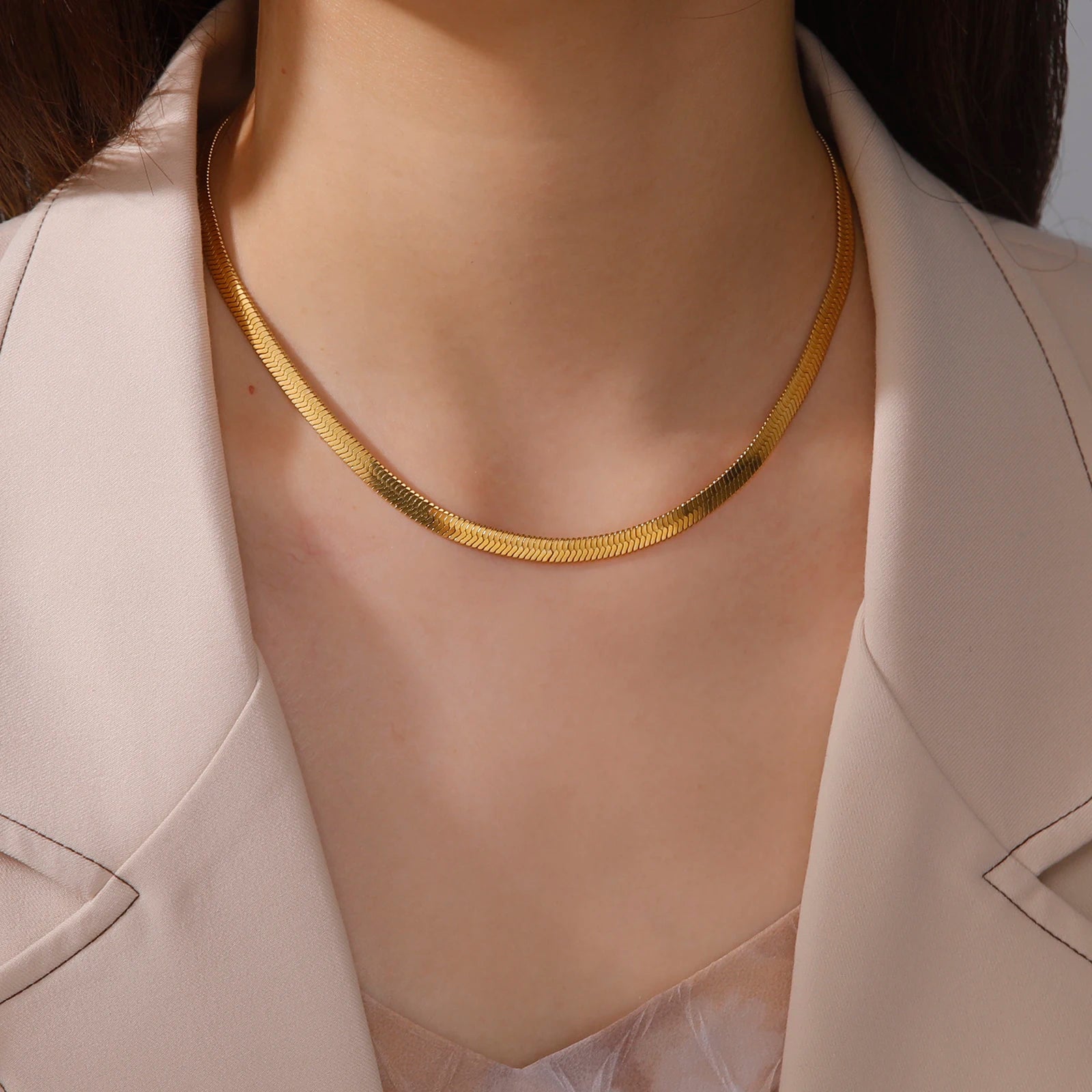 The Luxe Herringbone Choker