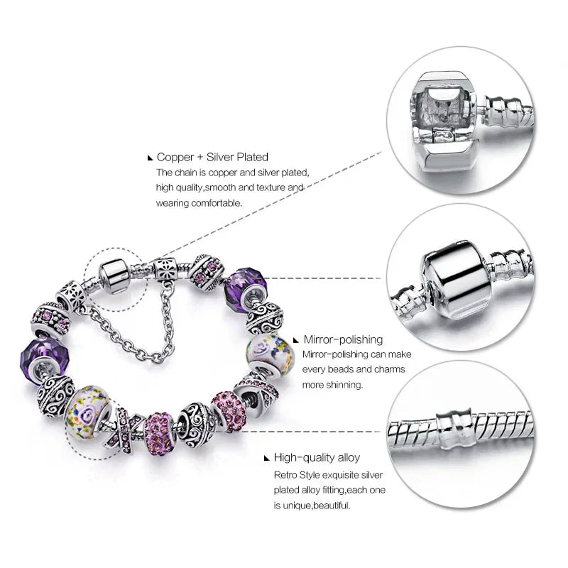 Crystal Glass Beads Bracelet – Hot Jewelry Trend