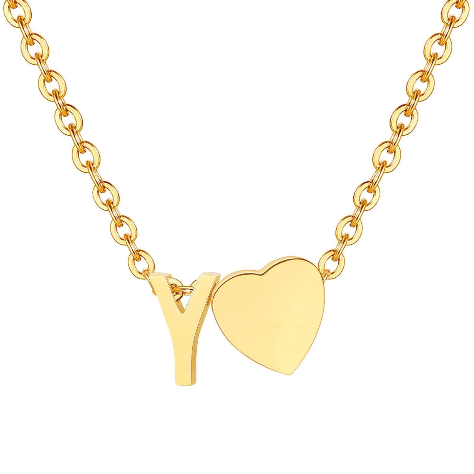Heart Initial Necklace – Unique Gift for Women & Girls